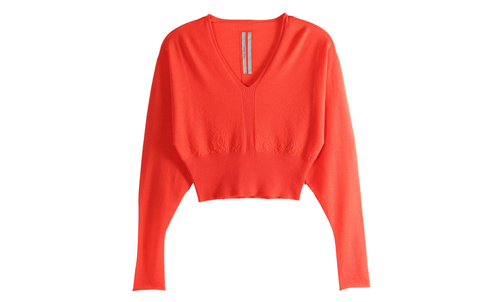Rick Owens V Cropped Top WMNS "Coral" RP01F6665 WS 83