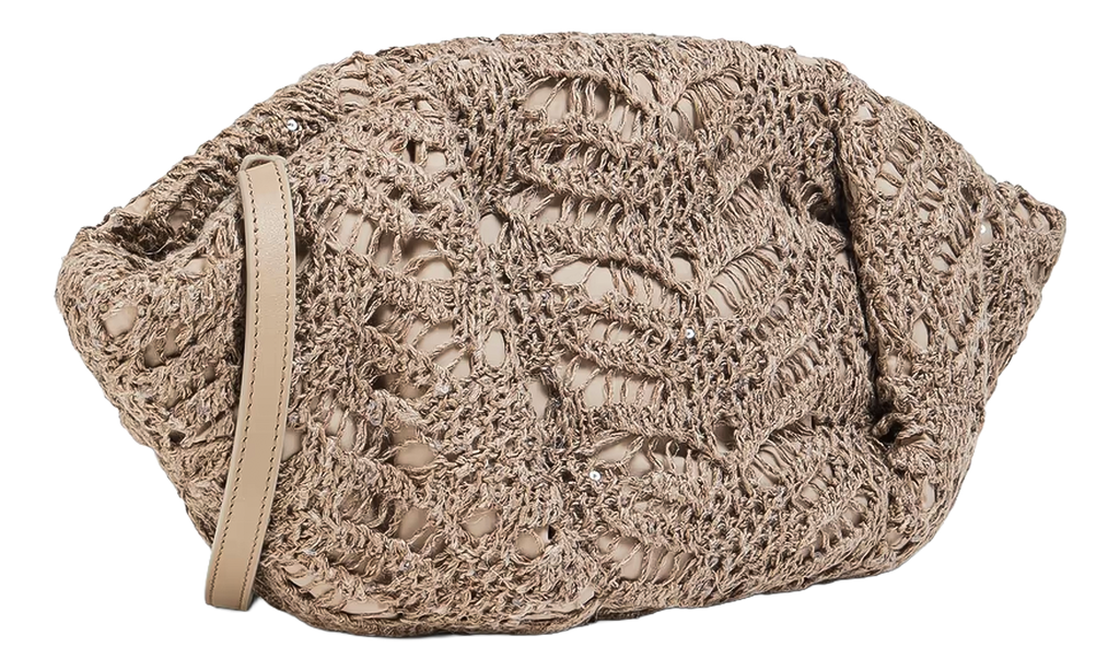 Brunello Cucinelli Leather Woven Bag WMNS "Brown" BRUN1890