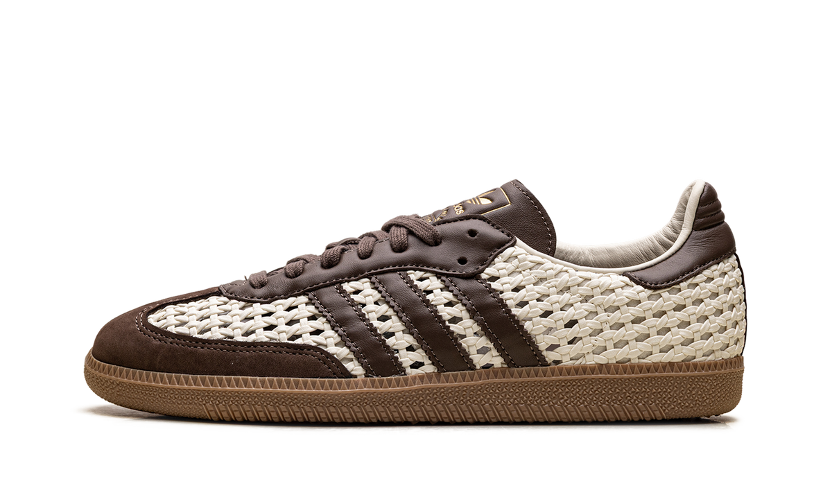 Adidas Samba OG WMNS "Basketweave Cream White Earth Strata" IH9373