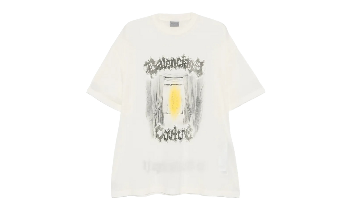 Balenciaga Salon de Couture Shaped T-Shirt WMNS "Cream" 871750 TUVD6 9020