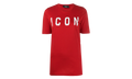 Dsquared2 Icon Logo Cotton T-Shirt "Red" S75GD0040-S22427-967X