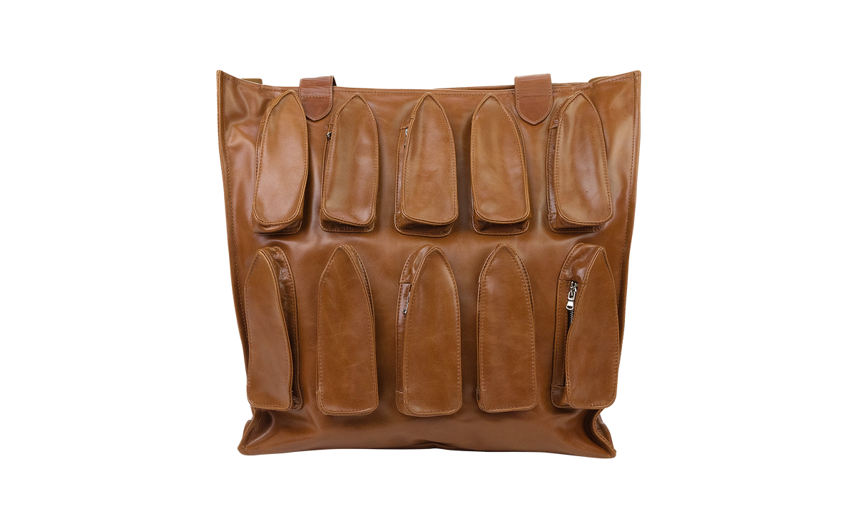 Who Decides War Thorned Pocket Tote Bag "Brown" 134001180017AW23