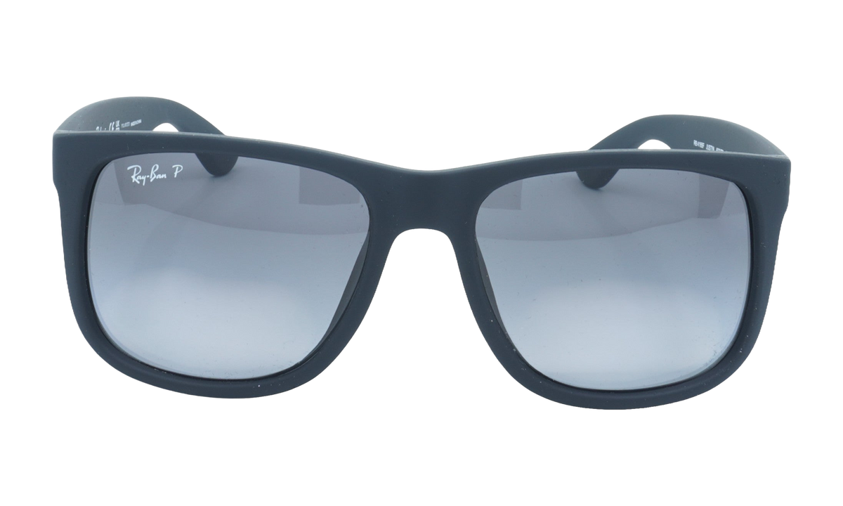 Rayban JUSTIN CLASSIC POLARIZED SUNGLASSES "RUBBER BLACK" RB4165F-622-T3