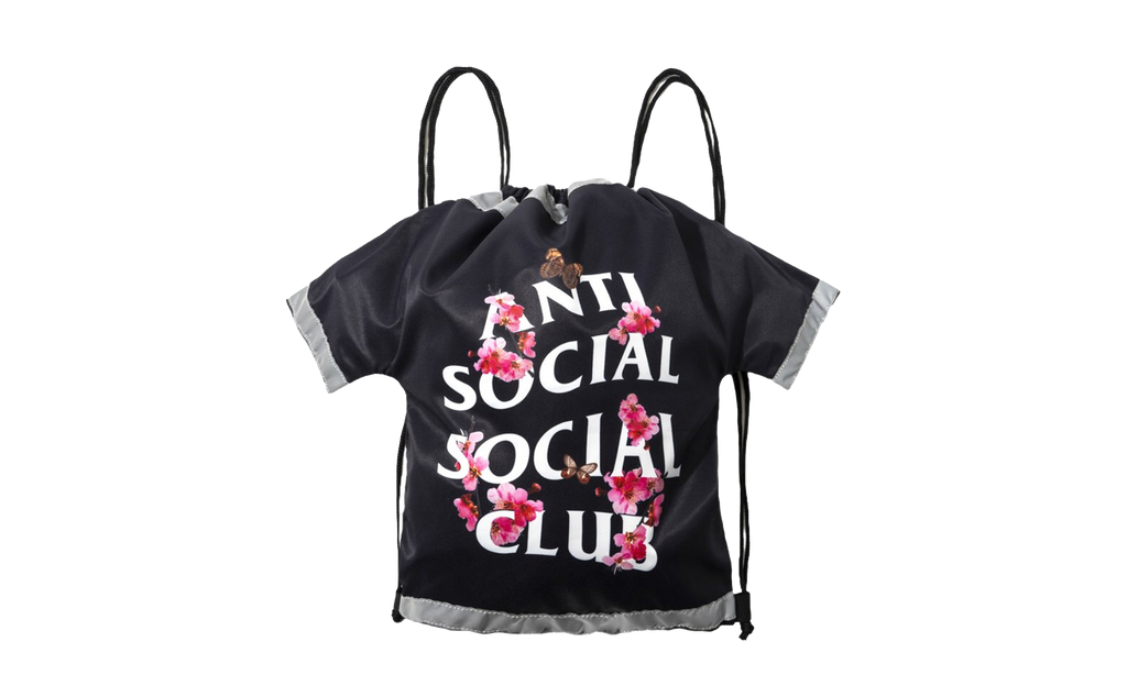 Anti Social Social Club Cute AF Drawstring Bag "FW21 - BLACK" ASSCFW21 012