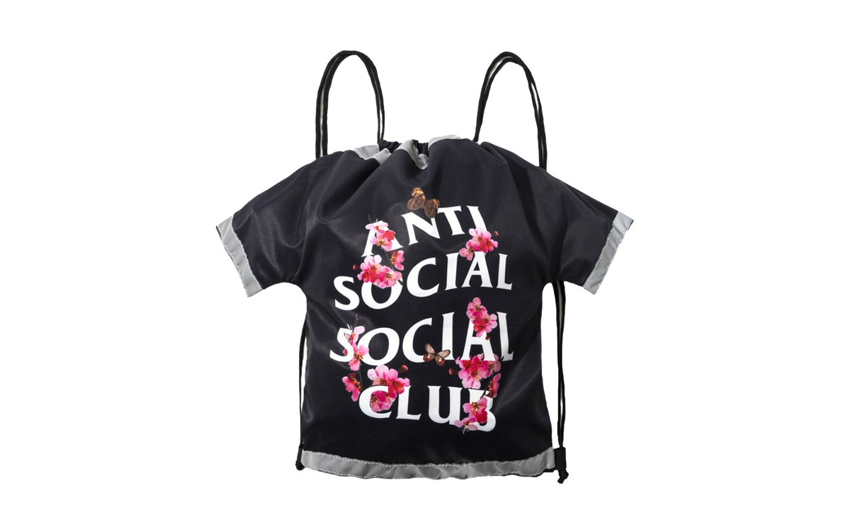 Anti Social Social Club Cute AF Drawstring Bag "FW21 - BLACK" ASSCFW21 012