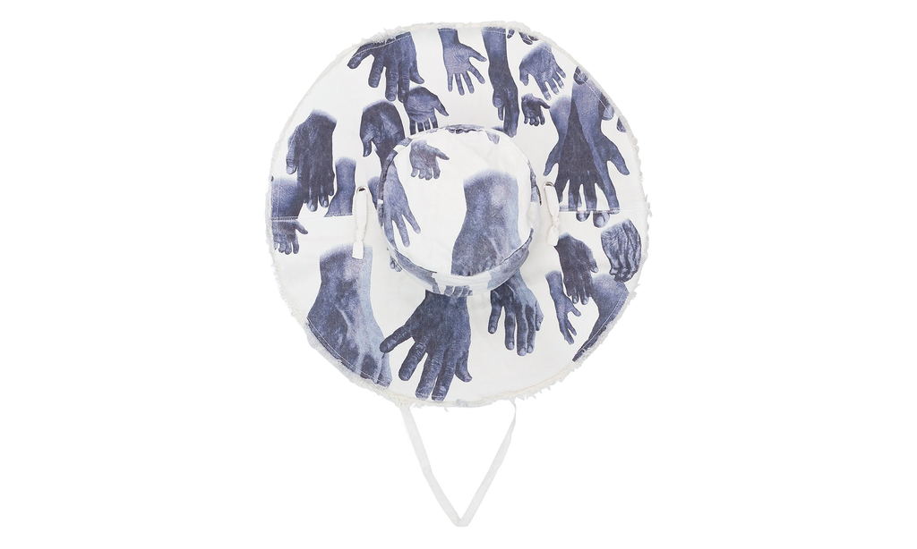 DENIM TEARS Handprint S2 Hat "Indigo / White" DT990