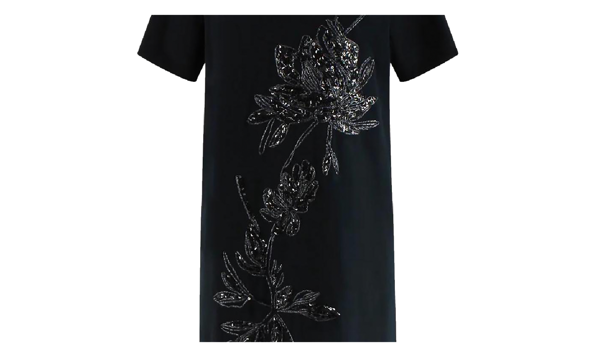 Brunello Cucinelli Embroidered Straight Dress WMNS "Nero" BRUN1557