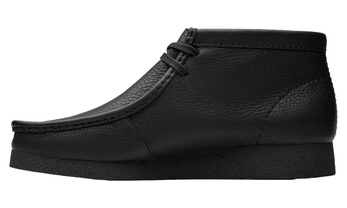 CLARKS Wallabee EVO BT "Black Leather" 26179710