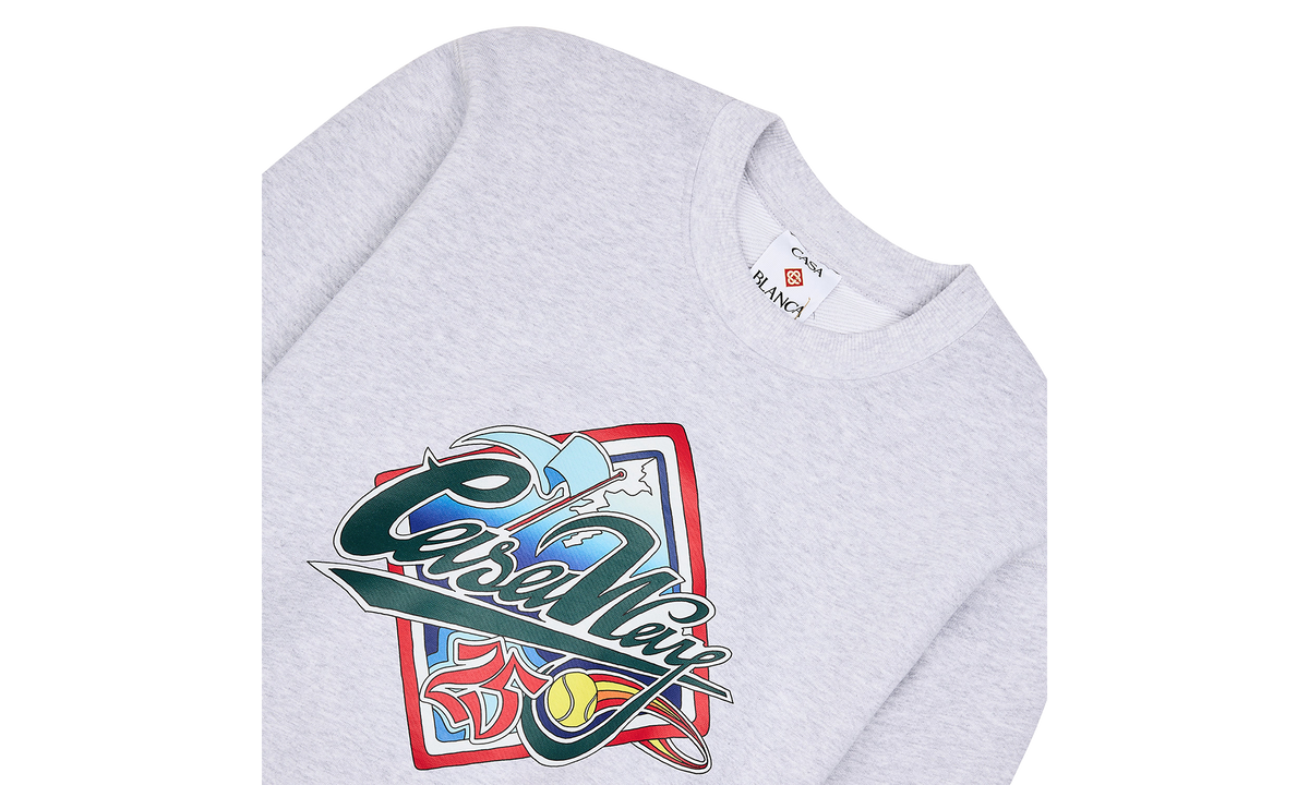 Casablanca Casaway World Series Sweatshirt "Grey" MS25 JTP 293 02