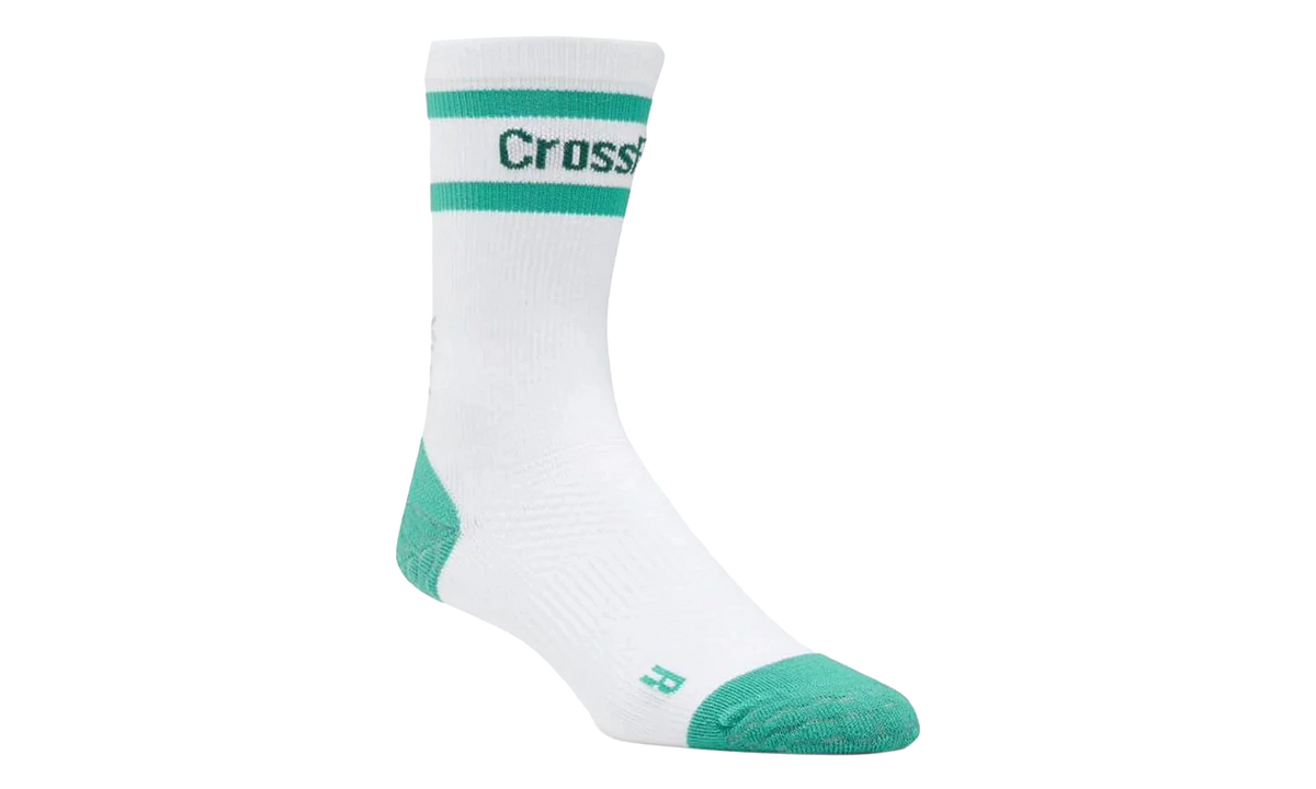 Reebok Crossfit Crew Socks "WHITE / EMERALD" EC5717