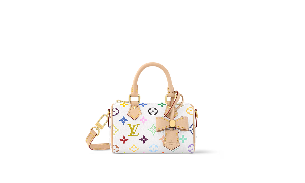 Louis Vuitton Nano Speedy "Takashi Murakami - Multicolore Blanc" M13391