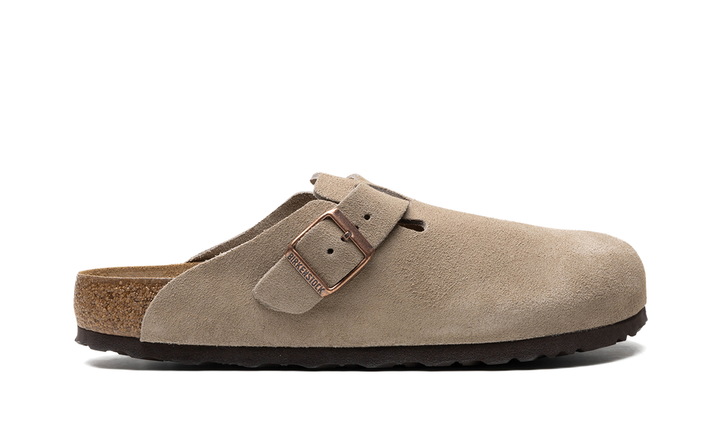 Birkenstock Boston Soft Footbed "Suede Taupe" 560771