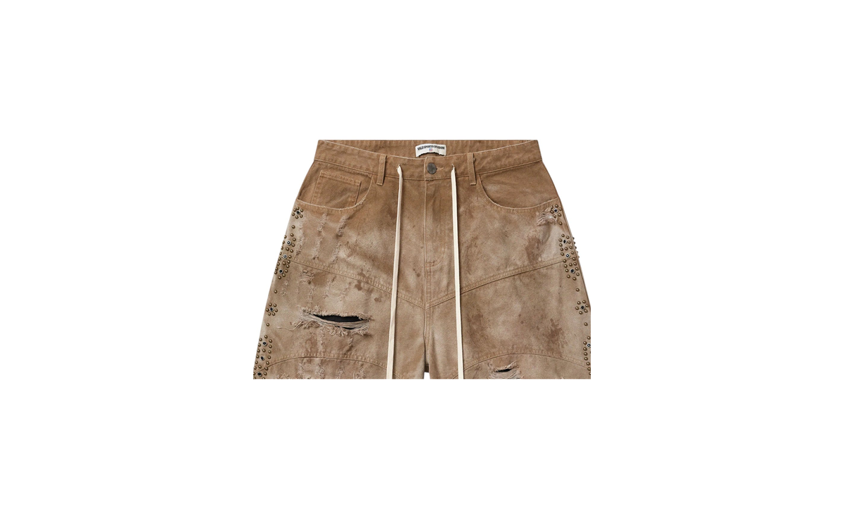 Vale Sports DIV Black Pearl Denim Shorts "Desert Tan / Black" SQE749WQ