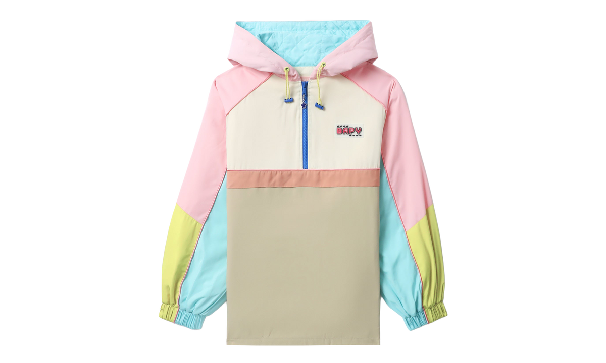 Bape BAPY® Color Blocked Half Zip Hooded Jacket WMNS "Multicolor" BPYTPTP2545XJMLX