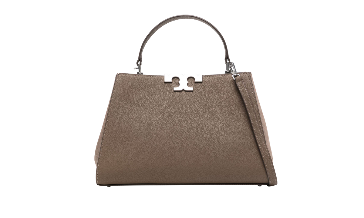Tory Burch Eleanor Leather Satchel Bag "Wild Mushroom" 153215 250