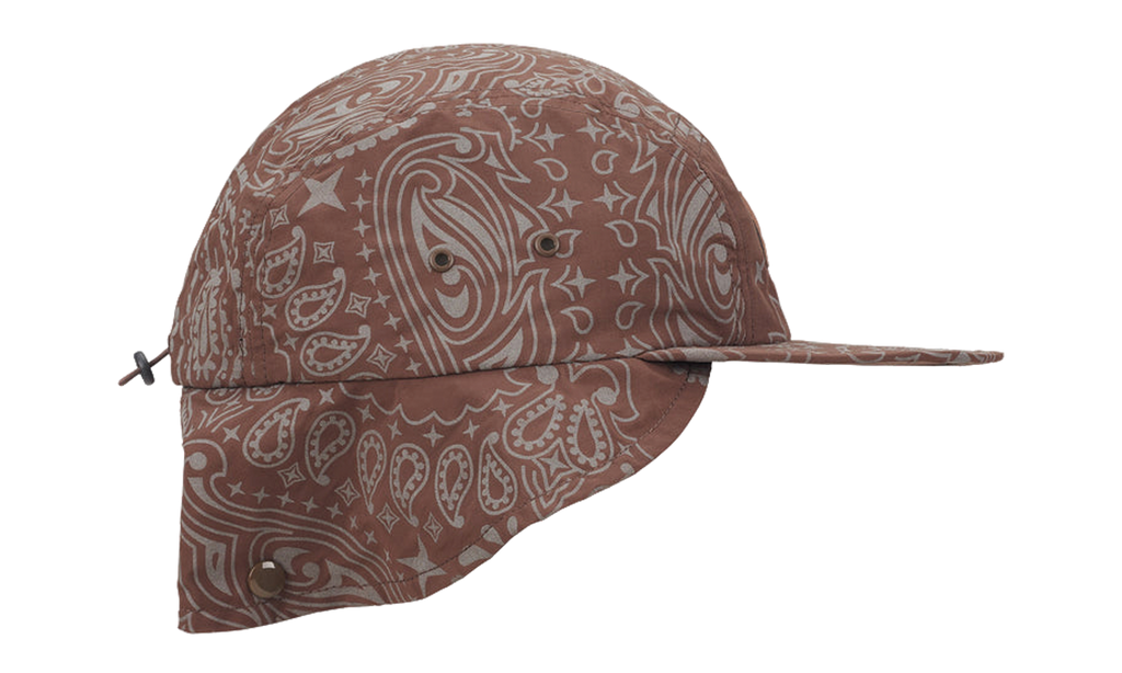 Supreme Reflective Bandana Sunshield Camp Cap "SS26 - Brown" SU27764