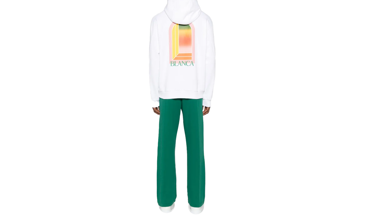 Casablanca Gradient L'Arche Hooded Sweatshirt "White" MS24JTP09305 WHT