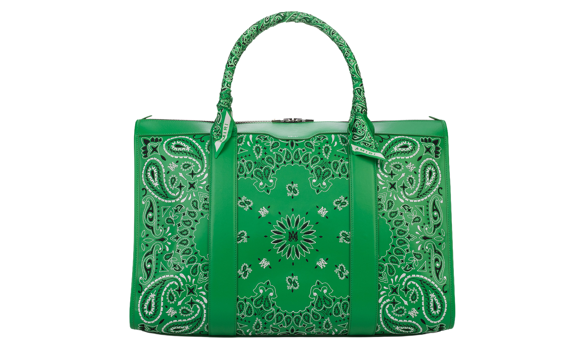 Amiri Weekender Bandana Bag "Green" PF23MAW005 310