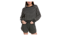 Brunello Cucinelli Striped Cotton Knit Sweater WMNS "Lignite / Oats" BRUN1370