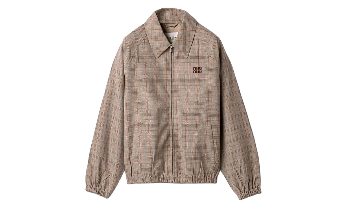 Miu Miu Prince of Wales Checked Jacket WMNS "Tobacco" ML1575 1949 F0005