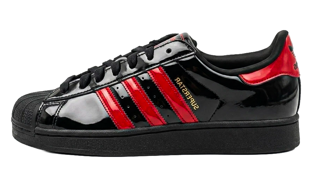 Adidas Superstar II "Patent Black Red" KJ3262
