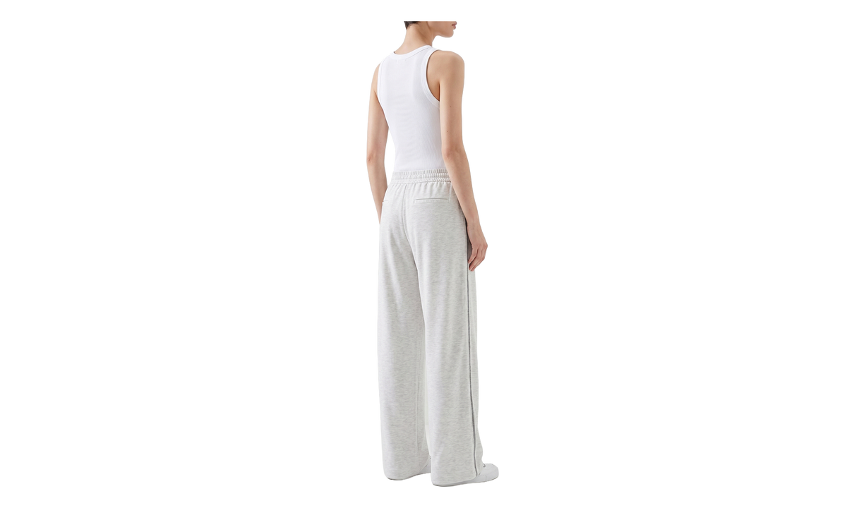 Brunello Cucinelli Silk Blend Wide Trousers WMNS "Pearl / White" BRUN1418