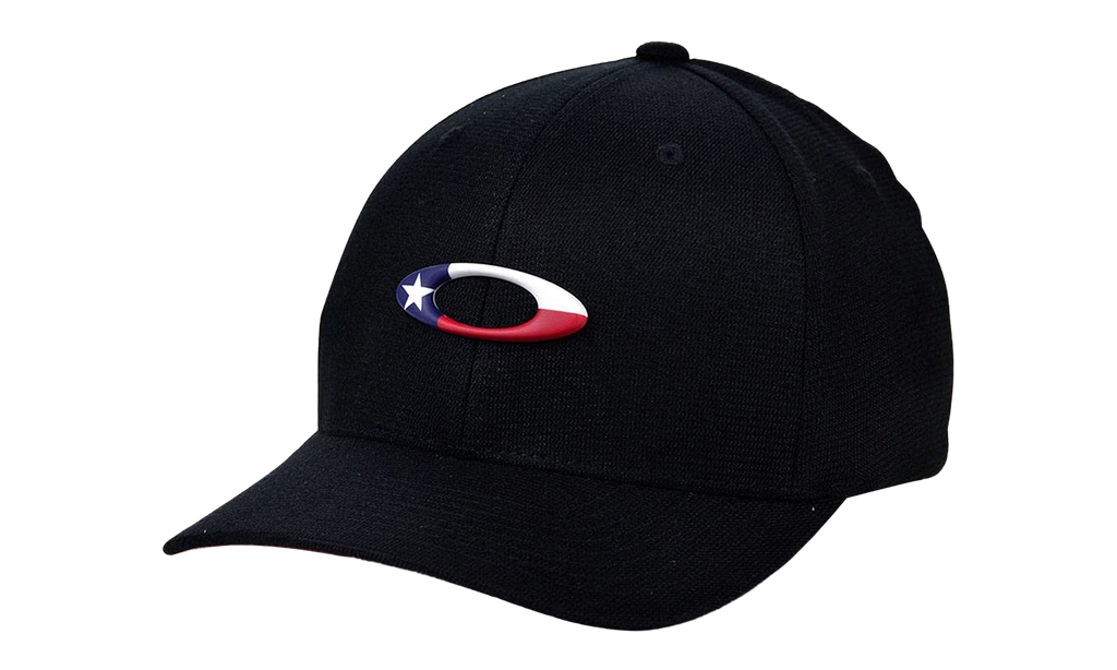 Oakley Tincan Flag Texas Baseball Cap "Blackout" FOS900139 02E