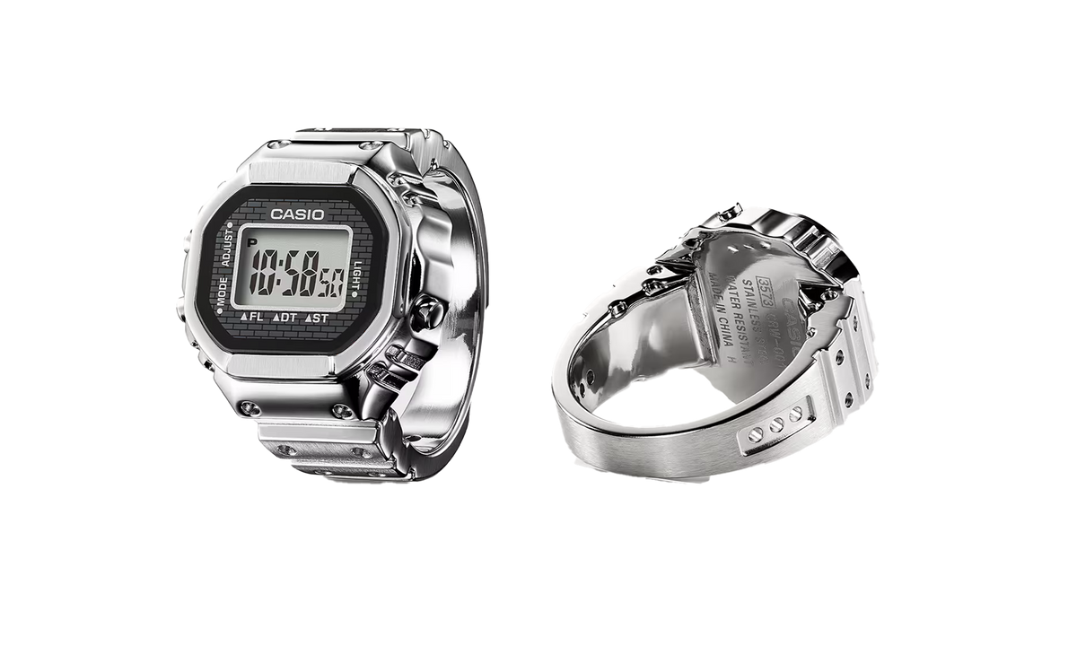 Casio Ring Watch "50th Anniversary - Stainless Steel" CRW 001 1