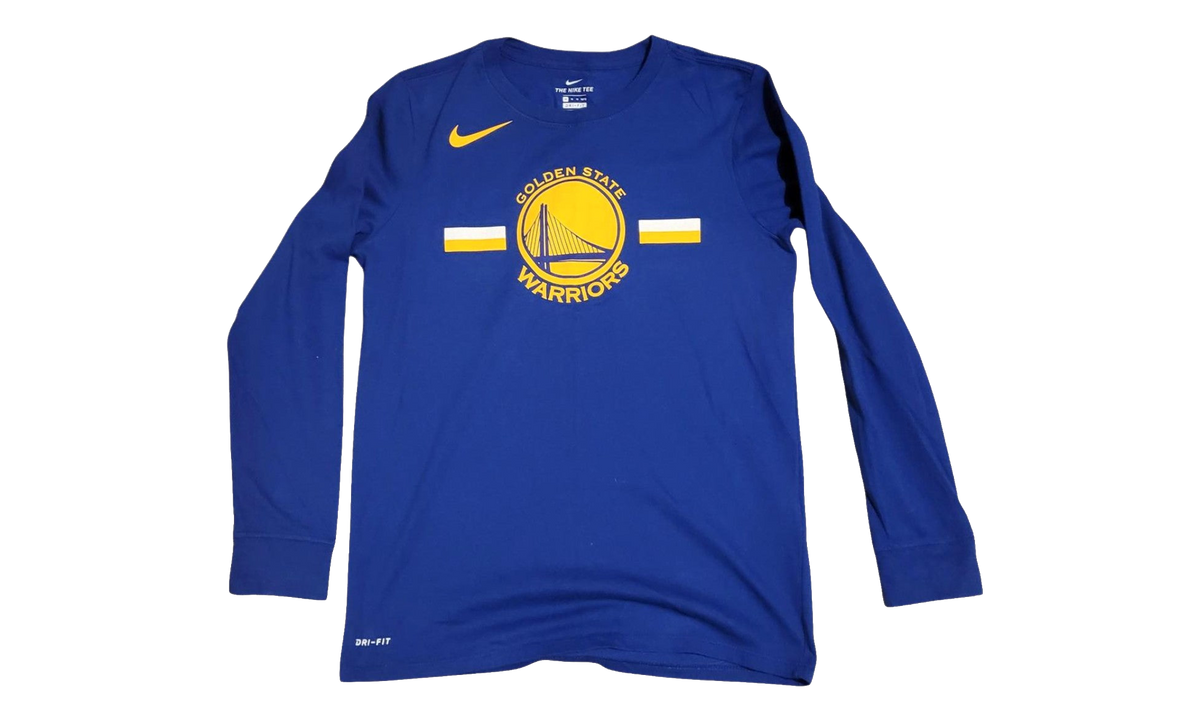 Nike NBA Golden State Warriors Long Sleeve T-Shirt "Blue" AA6528 495
