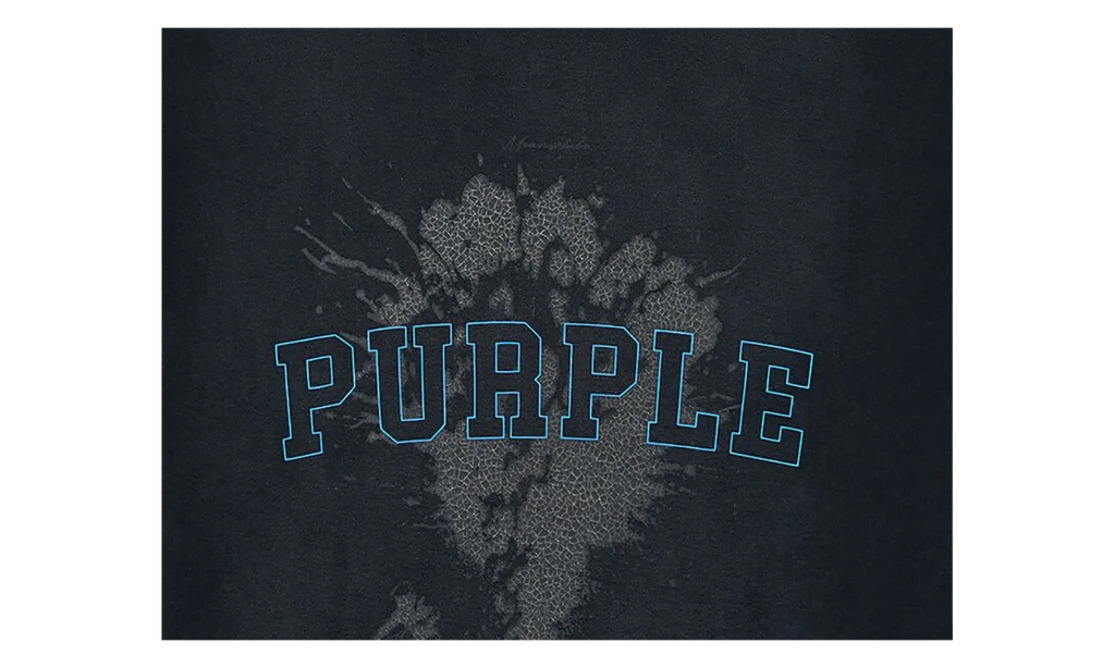 Purple Brand Textured Sky High Tee "Black" P104 JSBB324