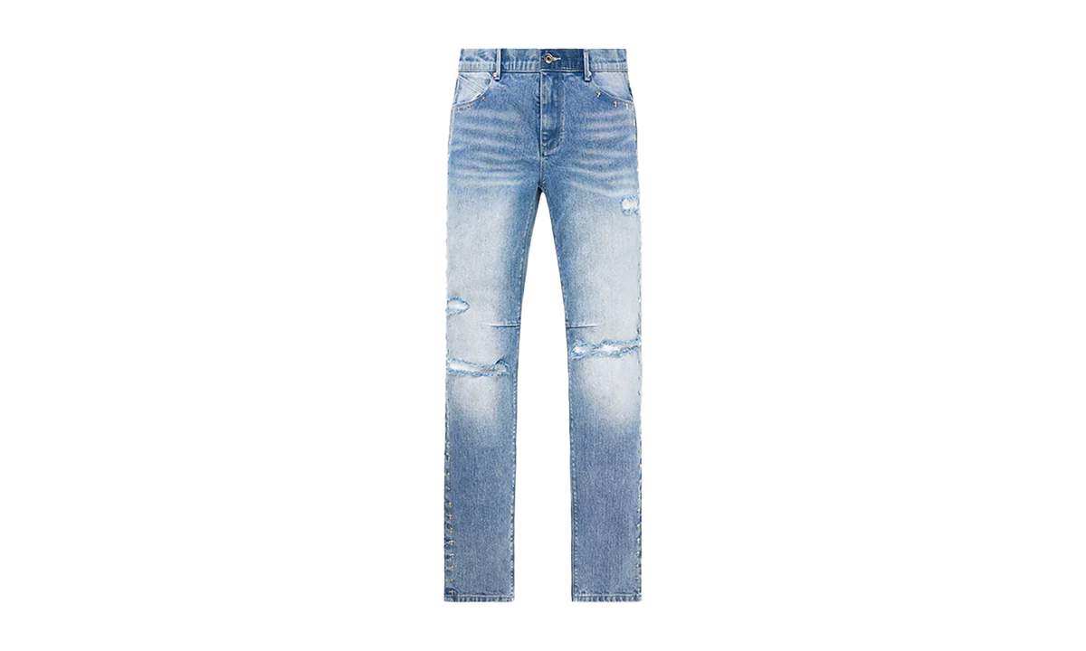 Rta BRYANT Ripped Denim Slim Pant "Medium Blue" MF23D671 B1205RPMDB