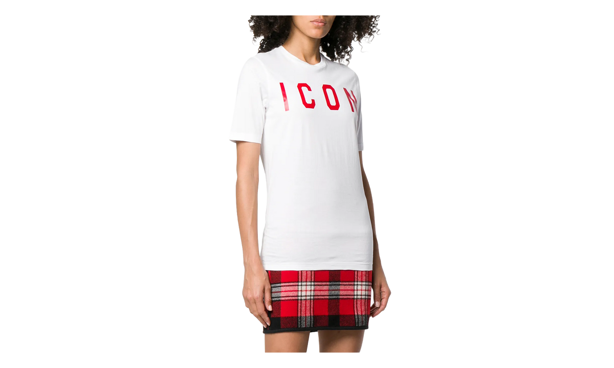 Dsquared2 Icon Logo Cotton T-Shirt "White" S75GD0040-S22427-989