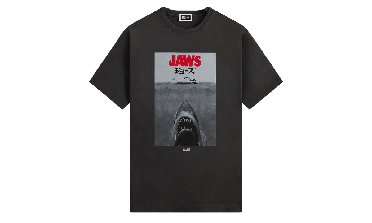 Kith JAWS Japanese Poster Vintage Tee "Black" khm034406 001