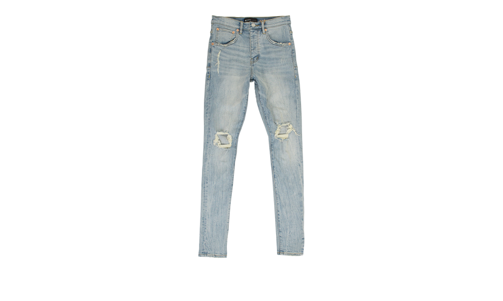 Purple Brand Mid Rise With Tapered Leg Jean "Indigo Blowout" P002 LIB