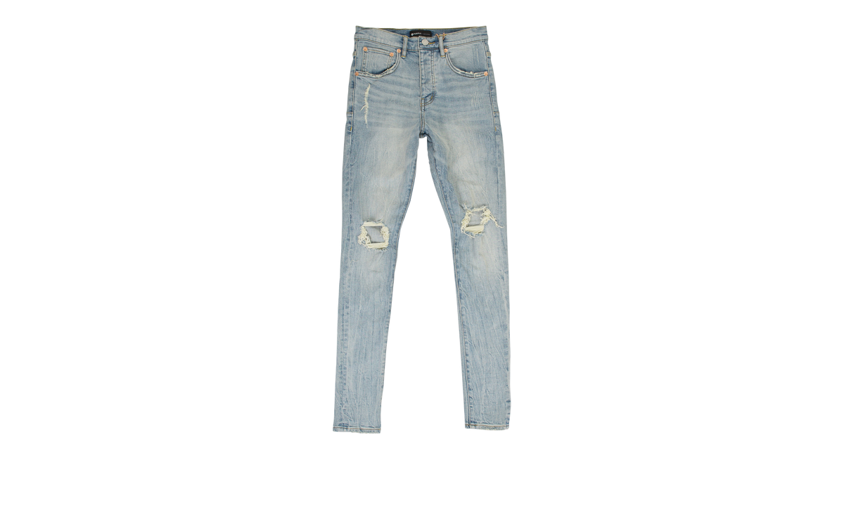 Purple Brand Mid Rise With Tapered Leg Jean "Indigo Blowout" P002 LIB