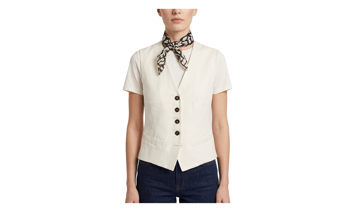 BRUNELLO CUCINELLI Tailored Buttoned Vest WMNS "Cream" BRUN1313