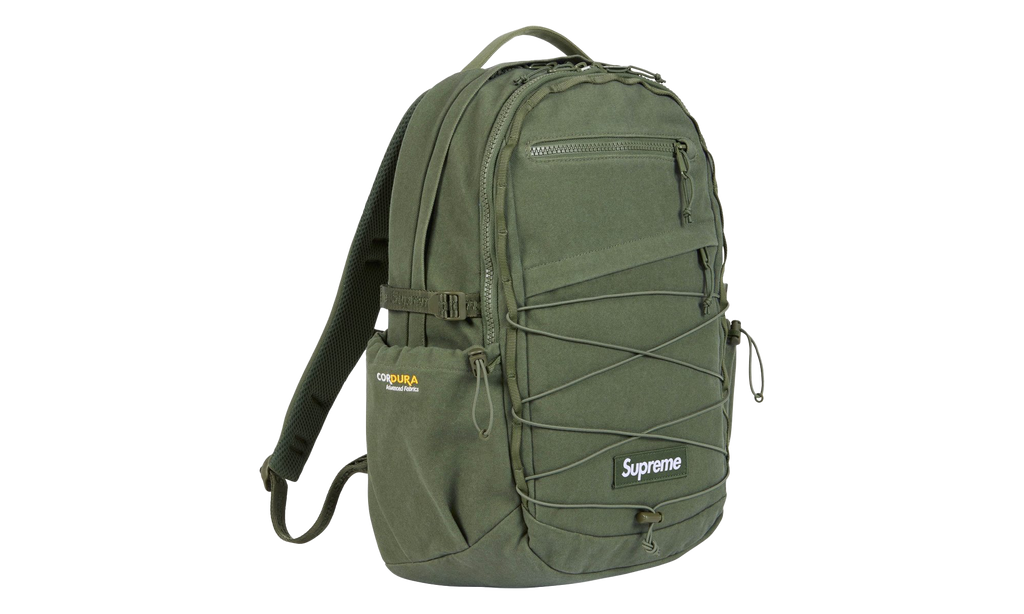 Supreme Logo Backpack "SS25 - Olive" SU25312