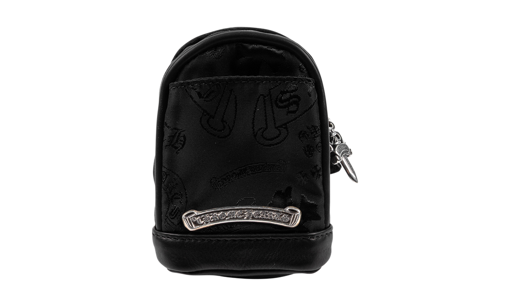 Chrome Hearts Nylon stencil Wrist bag black "Black" CHRM0456