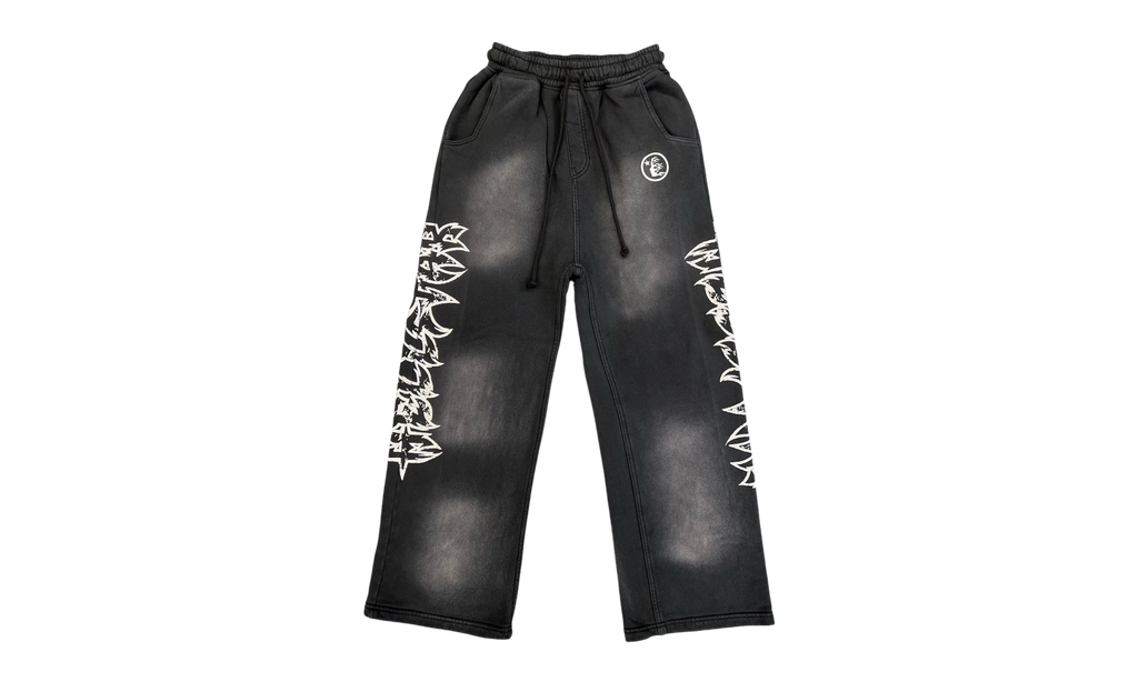 Hellstar Stars Shine Graffiti Sweatpants "SS26 - Black" HSR300
