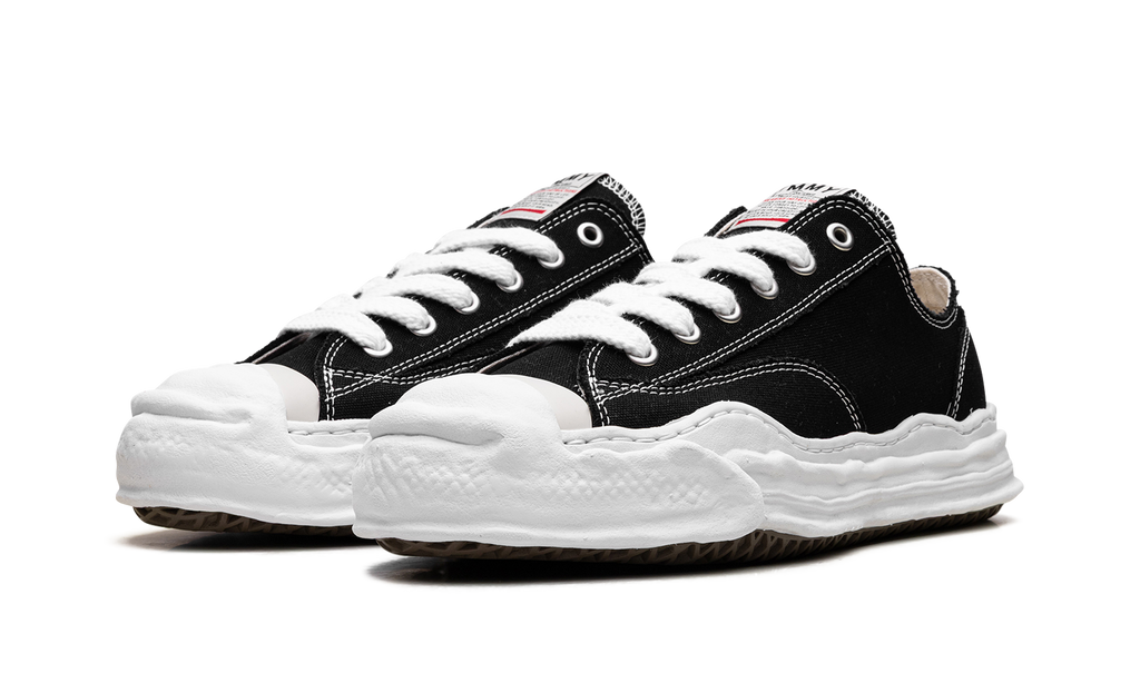 Maison Mihara Yasuhiro Hank OG Sole Canvas Low "Black / White" A05FW702 BLK