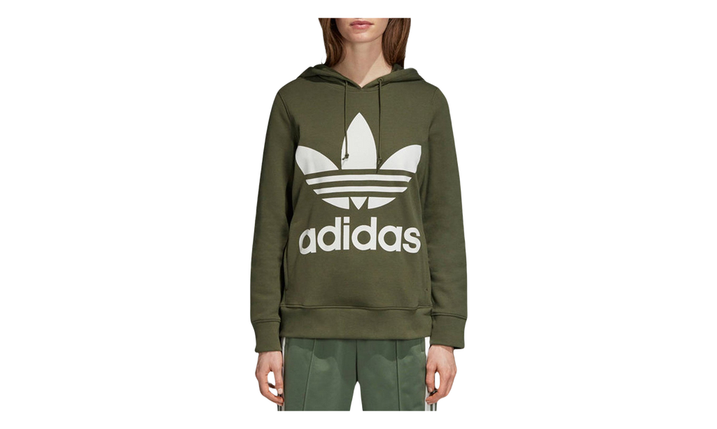 Adidas Adicolor Classics Trefoil Hoodie WMNS "Base Green" DH3139