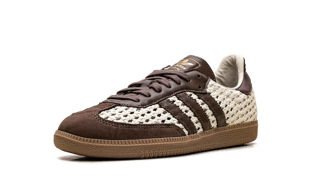 Adidas Samba OG WMNS "Basketweave Cream White Earth Strata" IH9373