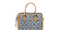 Tory Burch T Monogram Leather Petite Barrel Bag "Powder Blue" 183612 400