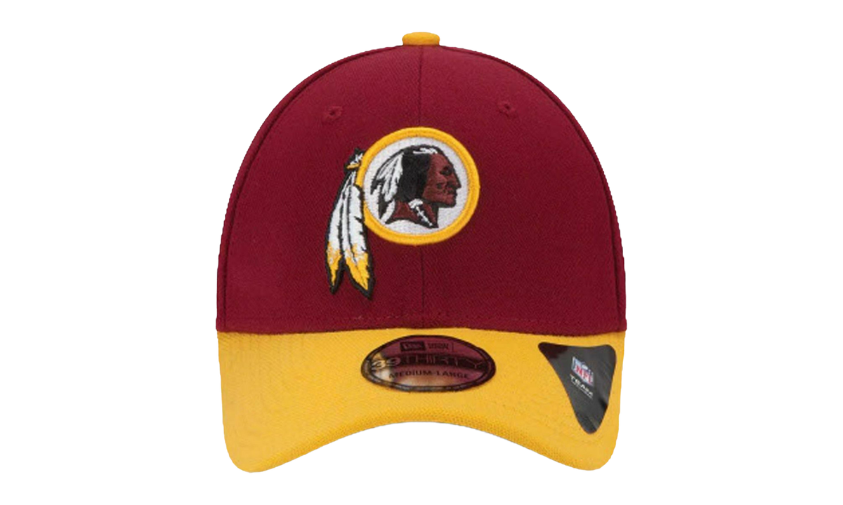 New Era 39THIRTY Washington Redskins Team Classic Flex Fit Hat "Red and Yellow / Black - Under Brim" NE586