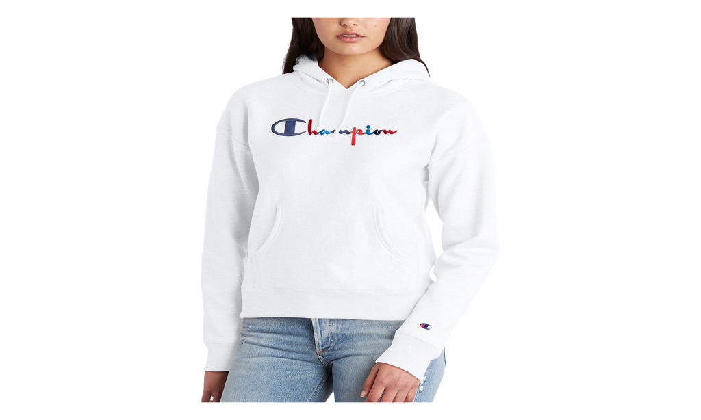 Champion Reverse Weave Fleece Hoodie WMNS "White" GF757 045