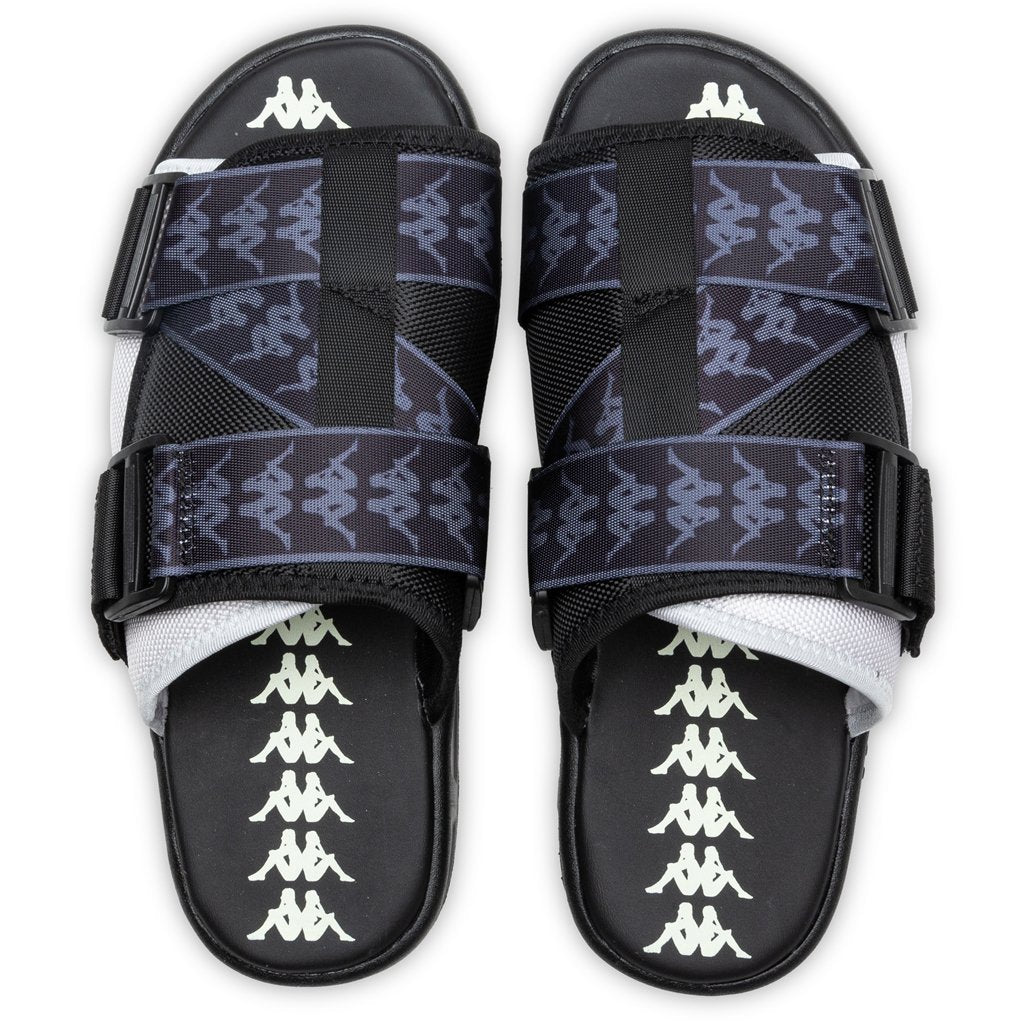 Kappa 222 Banda Mitel 1 Sandals - Black/Grey