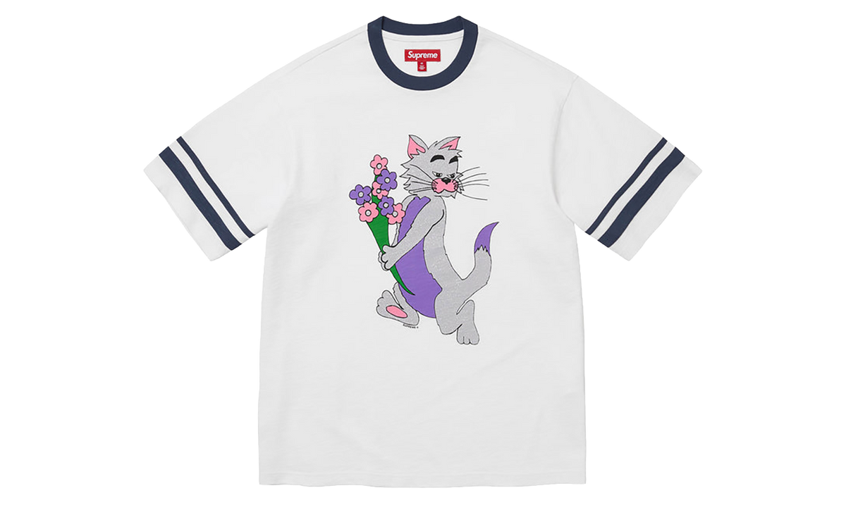 SUPREME Glitter Cat S/S Shirt "FW26 - White" SU28454