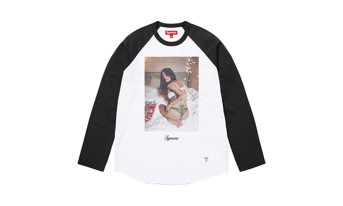 SUPREME Larry Clark Sequin Raglan L/S Shirt "FW26 - Black" SU28450