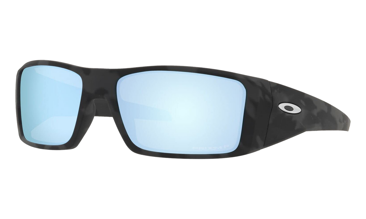 Oakley Heliostat Polarized Sunglasses "Matte Black Camo / PRIZM Deep Water Polarized" OO9231 05