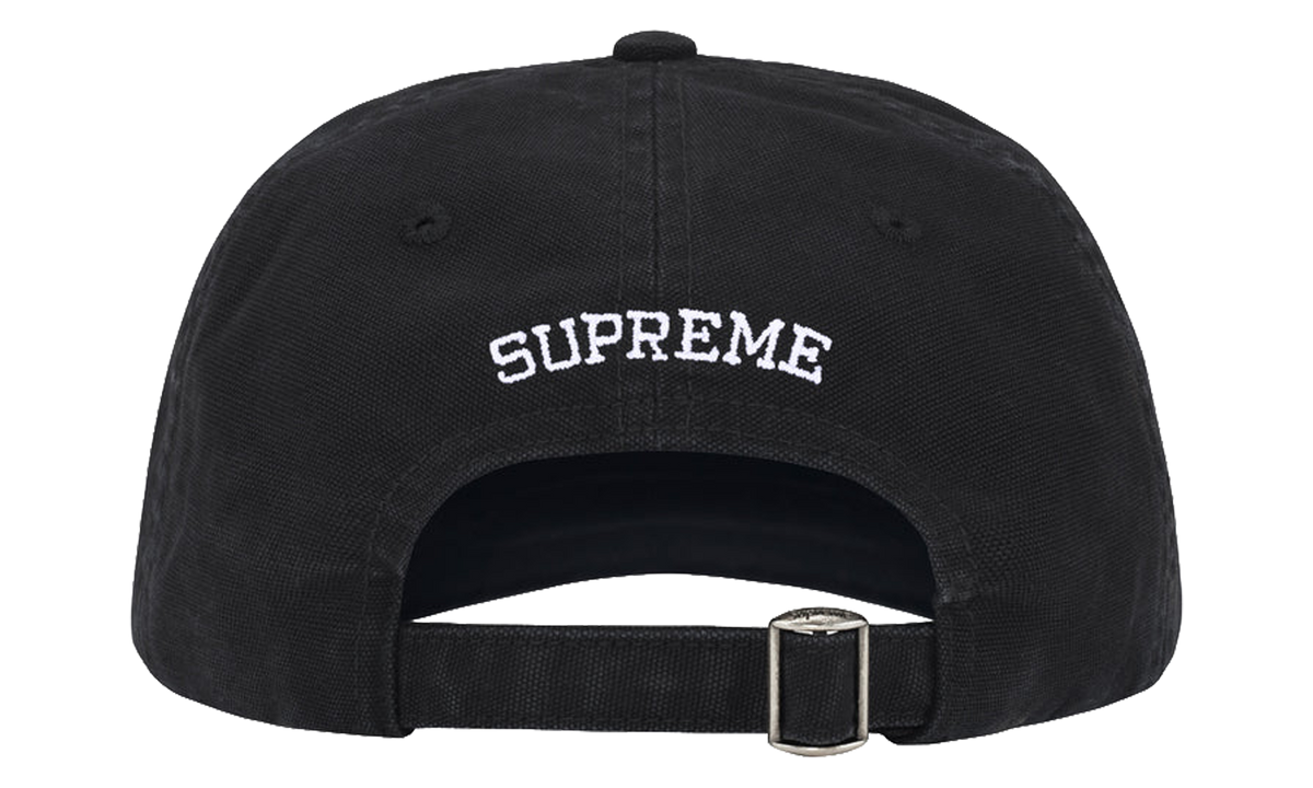 SUPREME Washed Canvas S Logo 6-Panel "FW26 - Black" SU28492